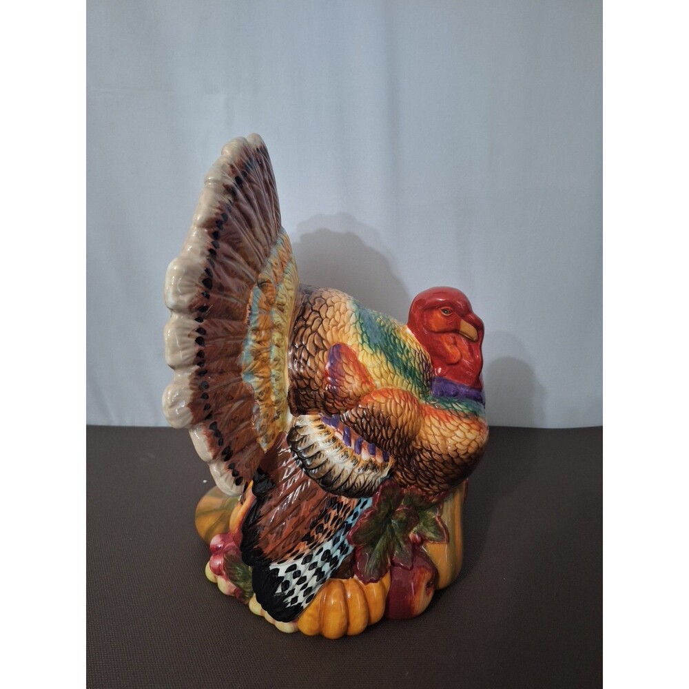 Astor & Lane 12" Domestic Turkey Thanksgiving Table Centerpiece Figurine Decor - Picture 9 of 12